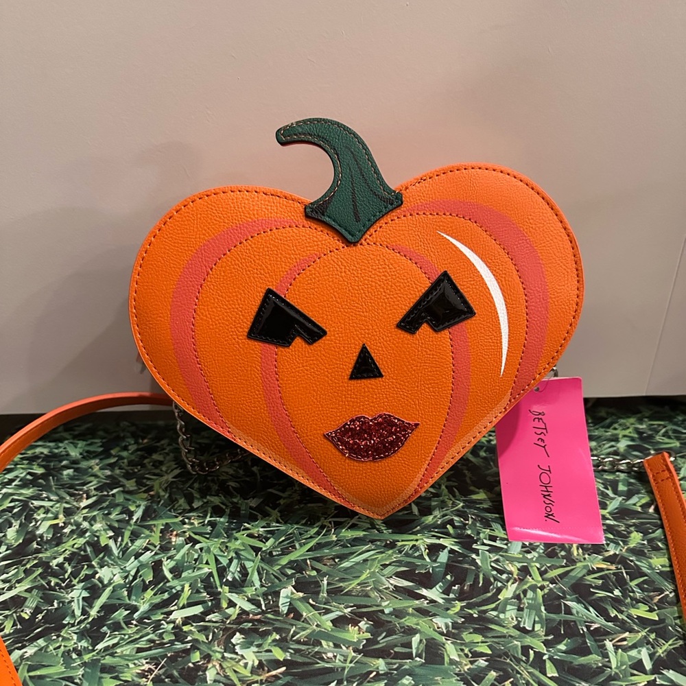 Betsey Johnson Pumpkin Crossbody Bag